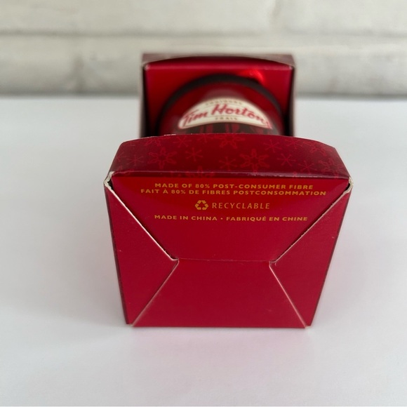 Tim Hortons 2010 Ceramic Coffee Cup Christmas Ornament NIB - Picture 8 of 9